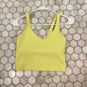 Lululemon electric lemon size 2 align tank.